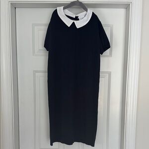 The Children's Place Blue Sheath Dress with Peter Pan Collar